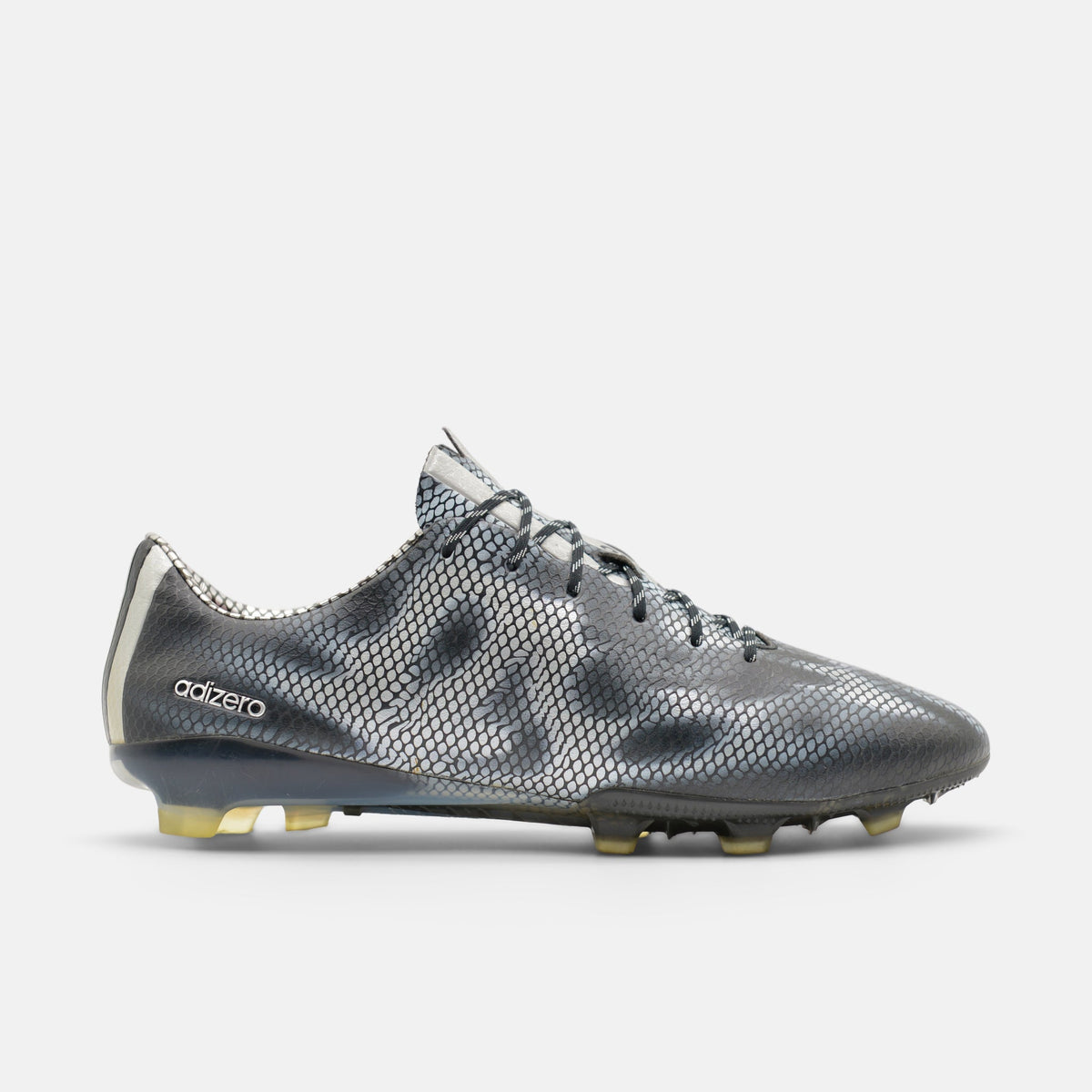 Adidas F50 Adizero FG Core Black / Silver Metallic football boots — photo 1