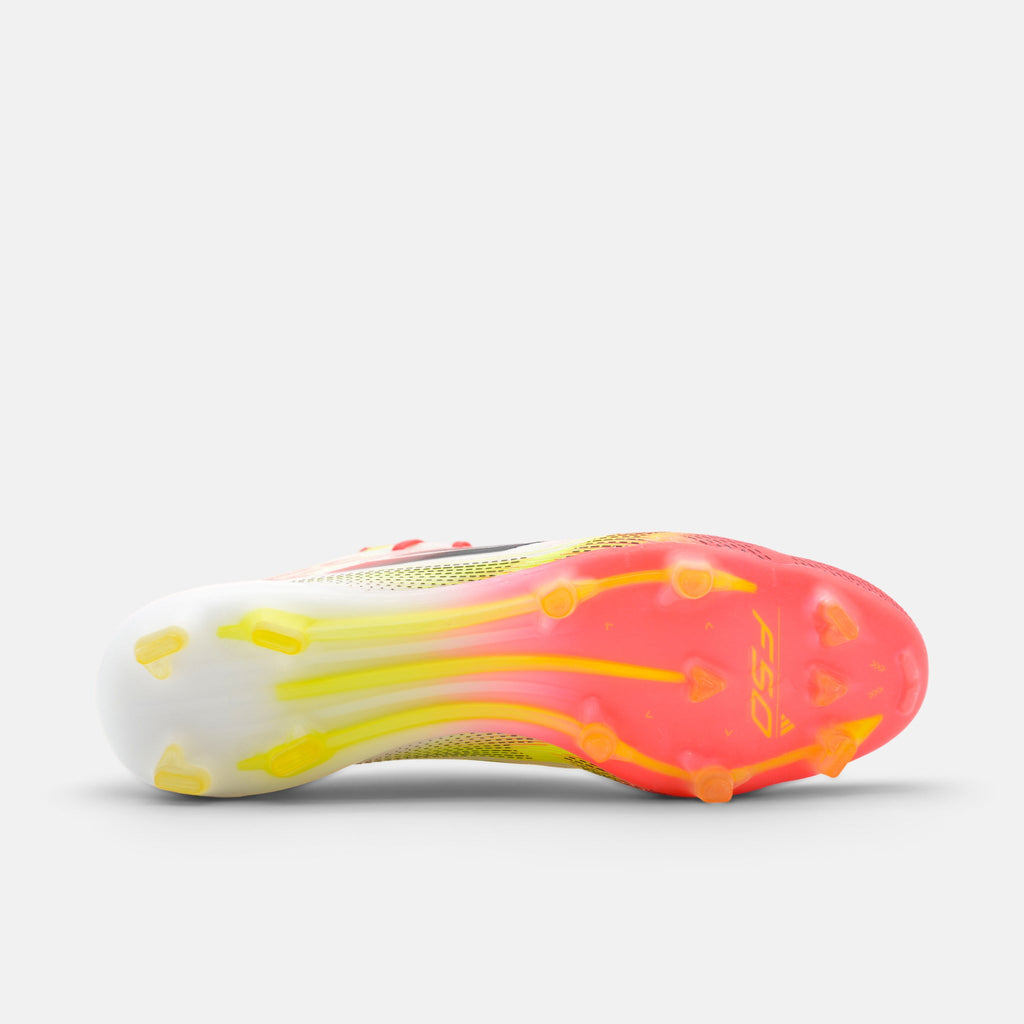 Adidas F50 Elite FG Cloud White / Core Black / Solar Yellow football boots — photo 2