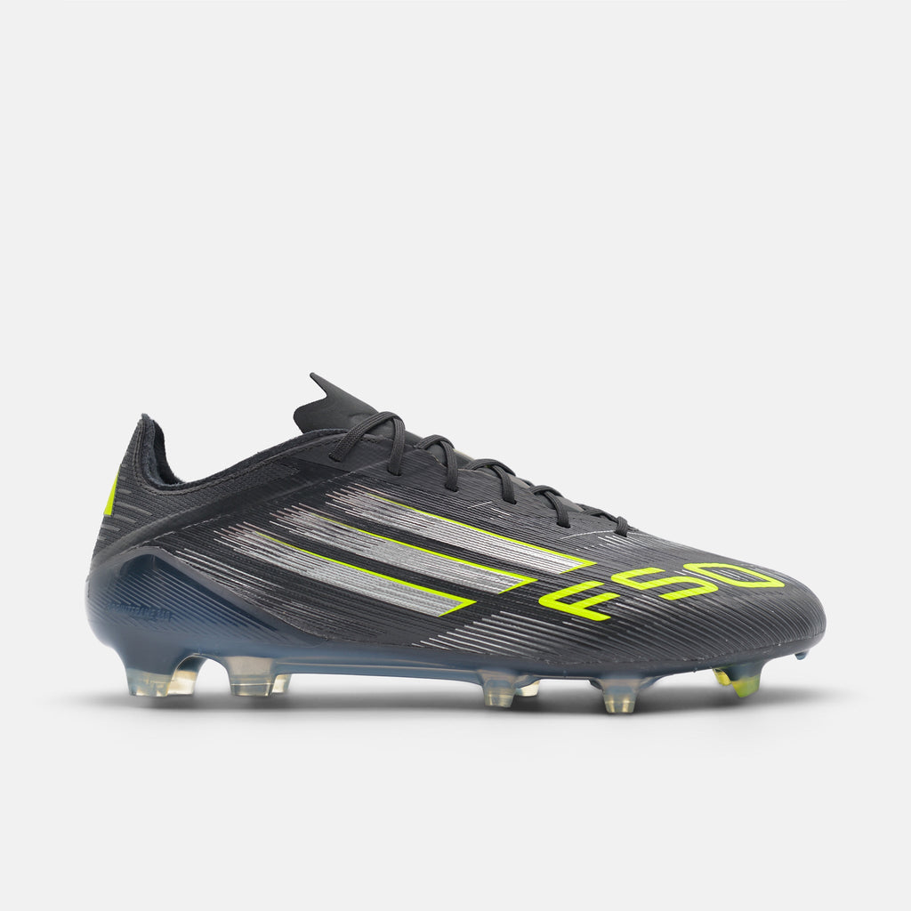 Adidas F50 Elite FG Core Black / Iron Metallic / Lucid Lemon football boots — photo 1