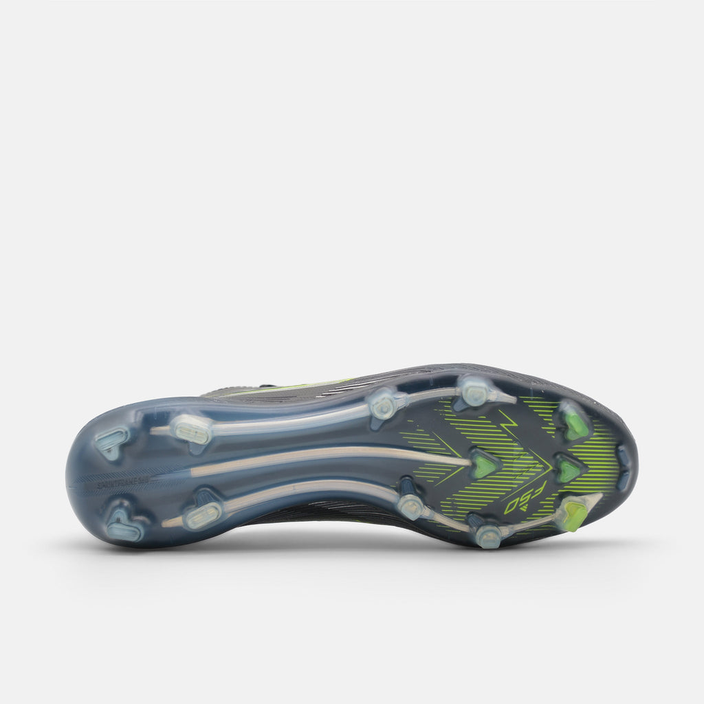 Adidas F50 Elite FG Core Black / Iron Metallic / Lucid Lemon football boots — photo 2