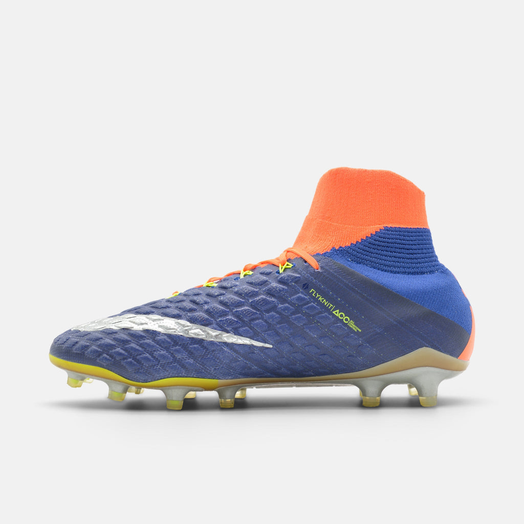 Nike Hypervenom Phantom III DF Elite FG Deep Royal Blue / Chrome / Total Crimson football boots — photo 3