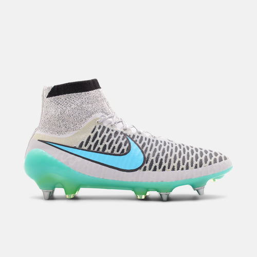 Nike Magista Obra I SG-PRO Wolf Grey / Turquoise Blue / Black football boots — photo 1