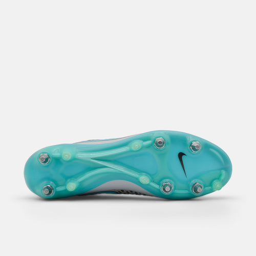 Nike Magista Opus I SG-PRO Wolf Grey / Turquoise Blue / Black football boots — photo 2