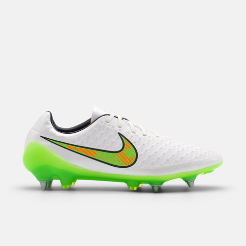 Nike Magista Opus I SG-PRO White / Poison Green / Black / Total Orange football boots — photo 1