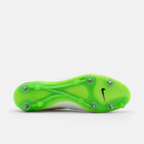 Nike Magista Opus I SG-PRO White / Poison Green / Black / Total Orange football boots — photo 2