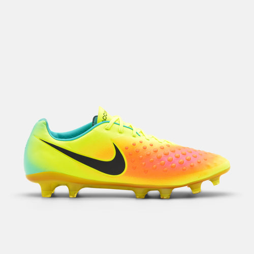 Nike Magista Opus II FG Volt / Black / Total Orange / Pink Blast football boots — photo 1