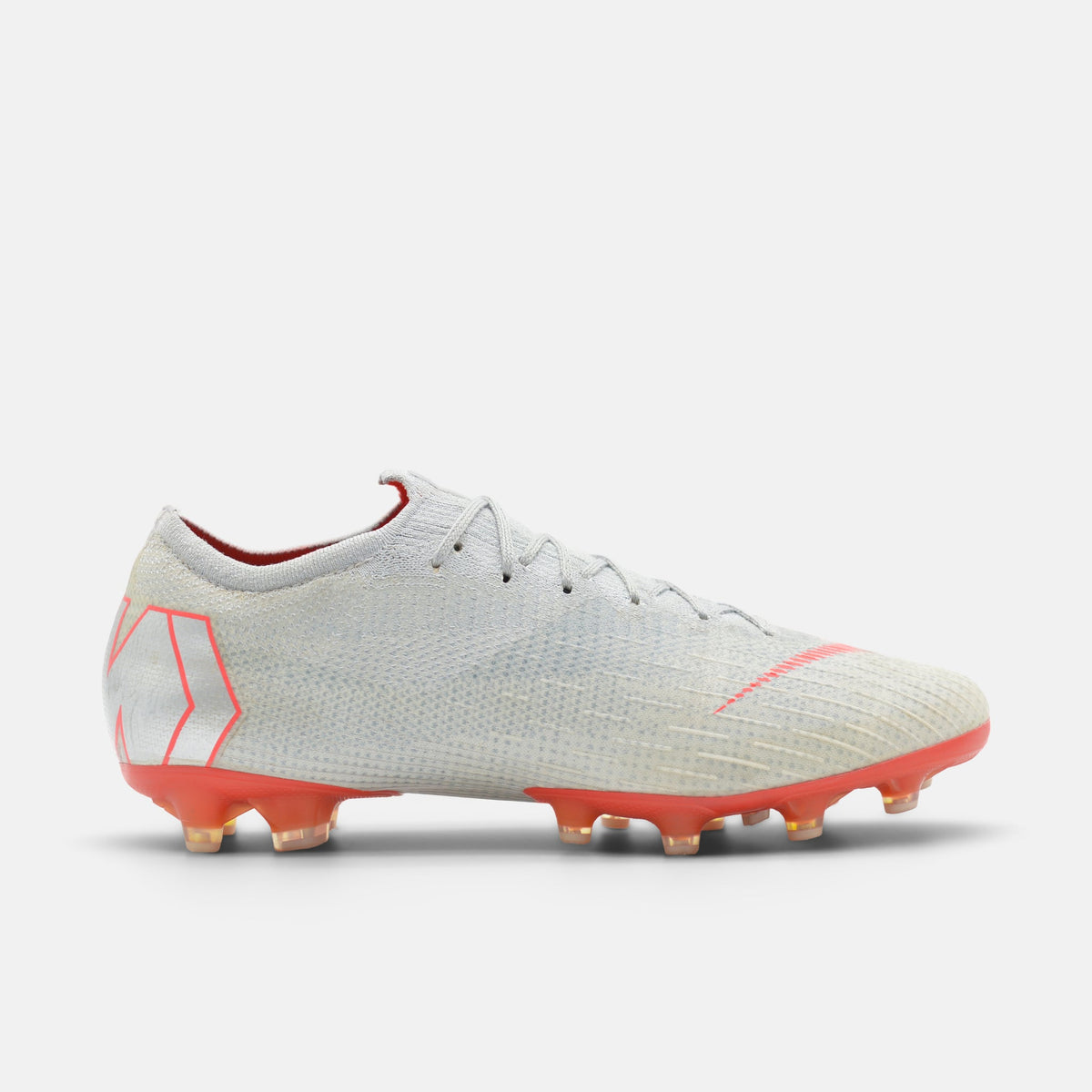 Nike Mercurial Vapor 12 Elite AG Wolf Grey / Light Crimson / Pure Platinum football boots — photo 1