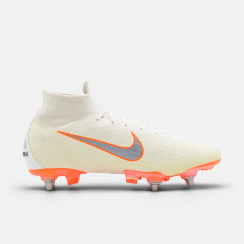 Nike Mercurial Superfly 6 Elite DF SG White / Total Orange football boots — photo 1