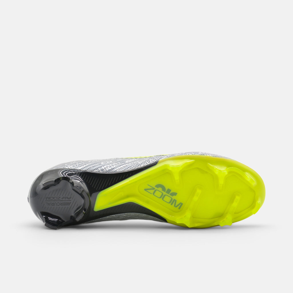 Nike Mercurial Vapor 15 Elite FG Metallic Silver / Black / Volt football boots — photo 2