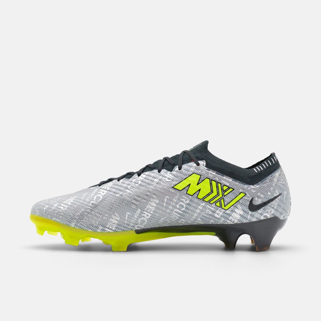 Nike Mercurial Vapor 15 Elite FG Metallic Silver / Black / Volt football boots — photo 3