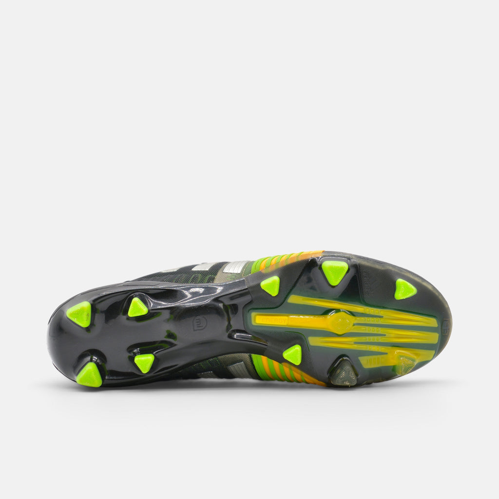 Adidas Nitrocharge 1.0 FG Core Black / Silver Metallic / Solar Gold football boots — photo 2