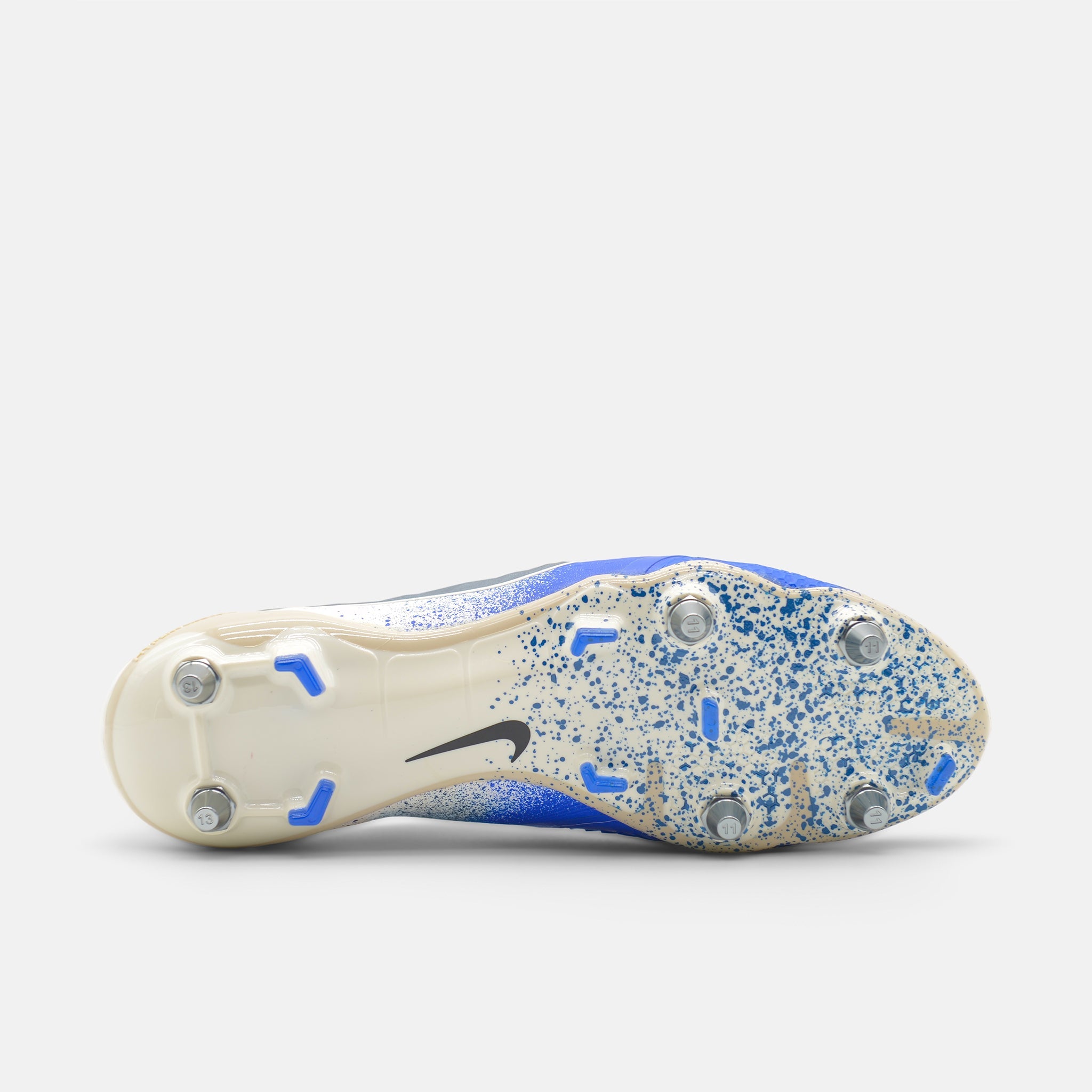 Nike Phantom Venom Elite SG White / Racer Blue / Metallic Silver football boots — photo 2