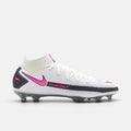 Nike Phantom GT Elite DF FG White / Black / Pink Blast football boots — photo 1