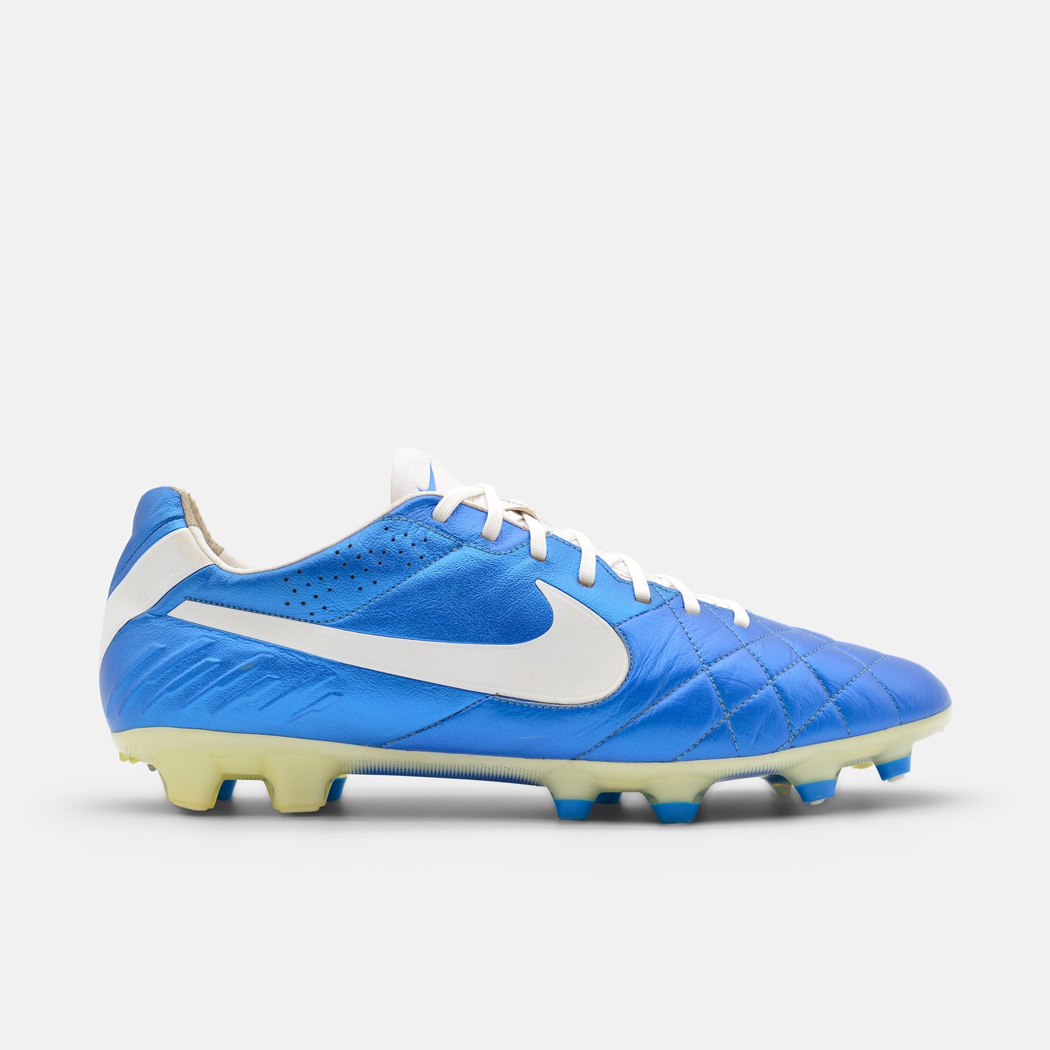 Nike Tiempo Legend IV FG Blue / White football boots — photo 1