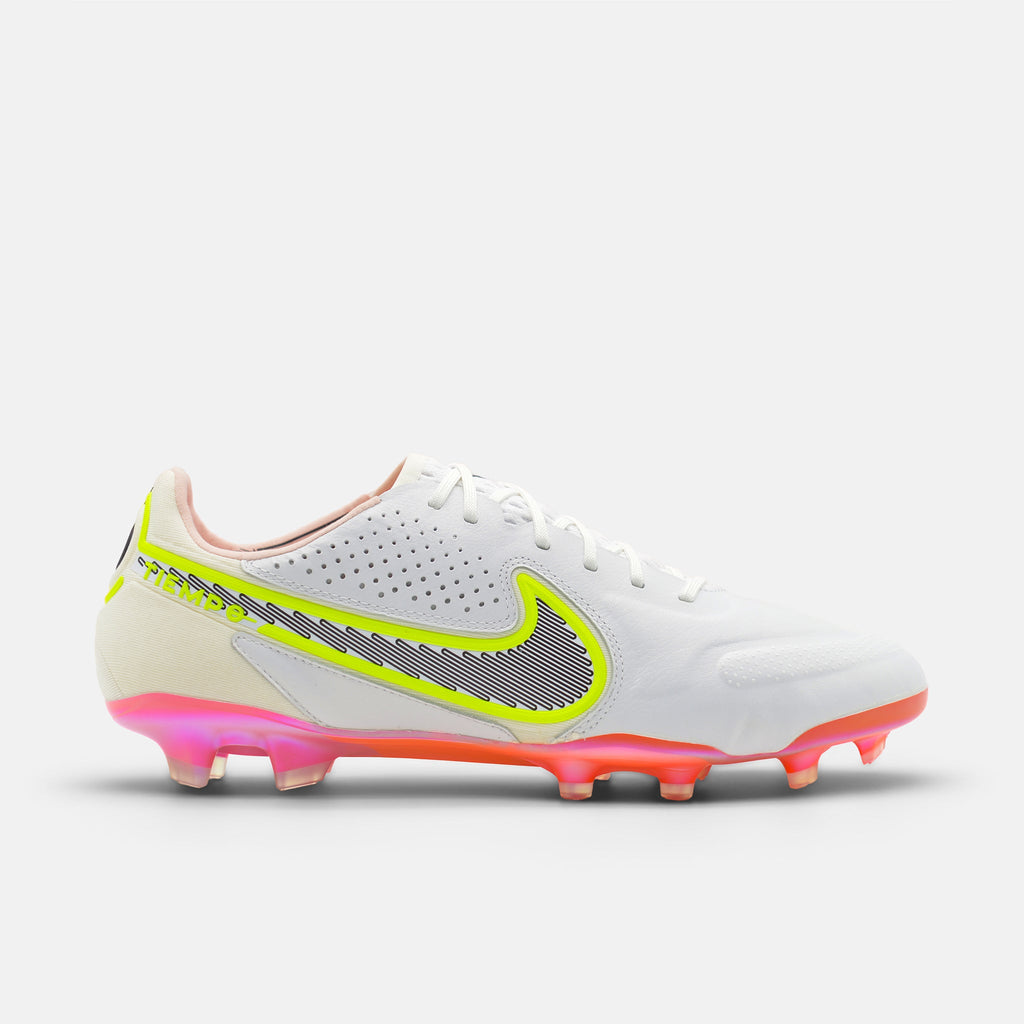 Nike Tiempo Legend 9 Elite FG White / Black / Bright Crimson football boots — photo 1