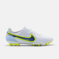 Nike Tiempo Legend 9 Elite AG Football Grey / Light Marine / Rush Orange / Blackened Blue football boots — photo 1