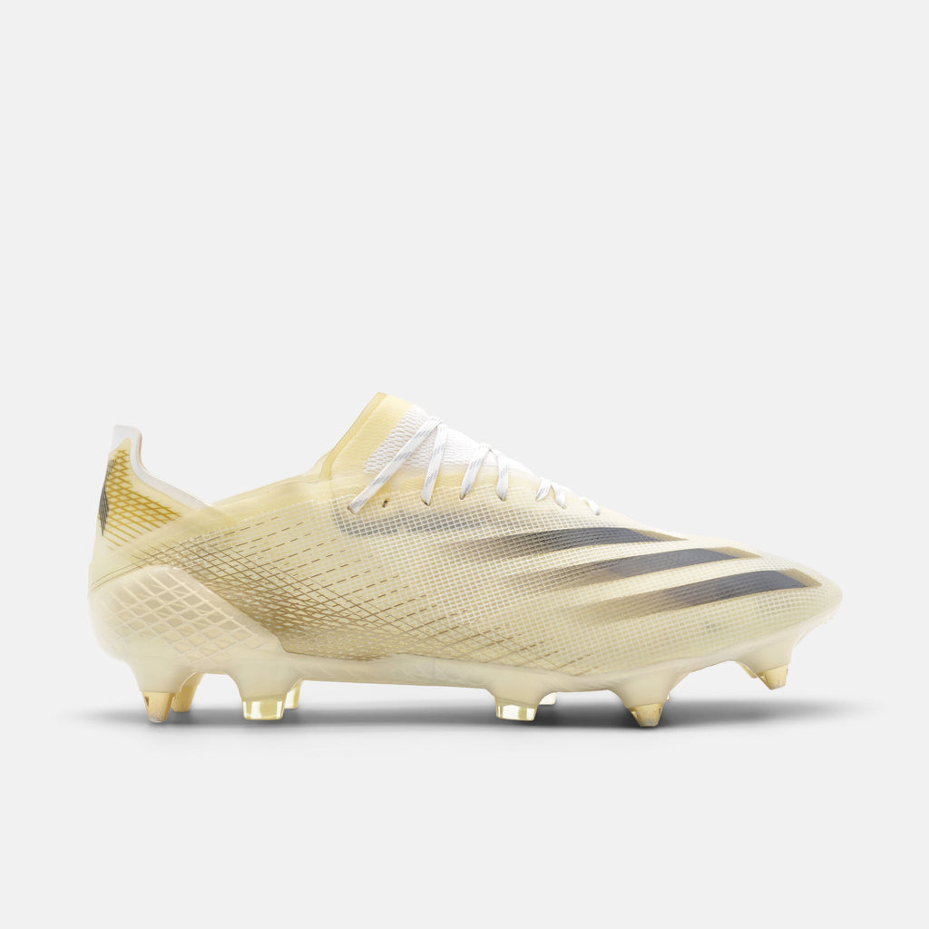 Adidas X Ghosted.1 SG Cloud White / Core Black / Metallic Gold Melange football boots — photo 1